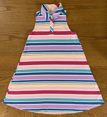 Vestido Solero Wonder Nation Rayas Brillantes y Coloridas Estilo Tienda Niñas Talla L (10-12) Foto 1 de 4
