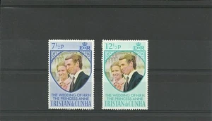 TRISTAN DA CUNHA-SG186-187-ROYAL WEDDING SET -MNH - Picture 1 of 1