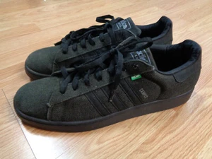 Adidas HEMP - CAMPUS Mens Size 14 US Shoes BLACK Skateboard Soccer trefoil NICE - Picture 1 of 6