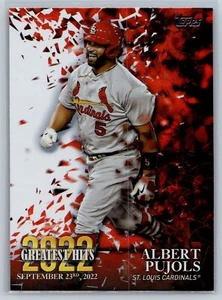 2023 Topps Series 1 Albert Pujols Greatest Hits Insert St. Louis Cardinals - Picture 1 of 2