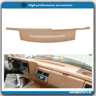 For 88-94 Chevy Gmc C1500 K2500 Yukon Molded Dash Pad Cover Cap Overlay Tan - Image 1 of 4