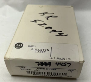 1336-LA1 NUEVO ALLEN BRADLEY LA1 ANALÓGICO I/O 1336 PLUS II UNIDAD VFD EXTREMO ÚNICO - Imagen 1 de 7
