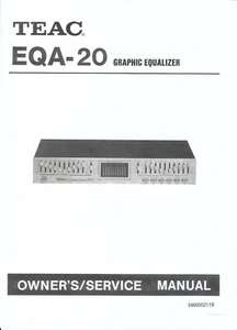 TEAC service user manual  für EQA- 20 Copy - Bild 1 von 1