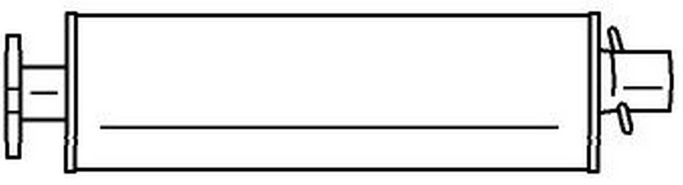 140 cv Silenziatore centrale per Ford Transit Autobus FB, FC, FD, FS, FZ 2.4 TdC - Immagine 1 di 1