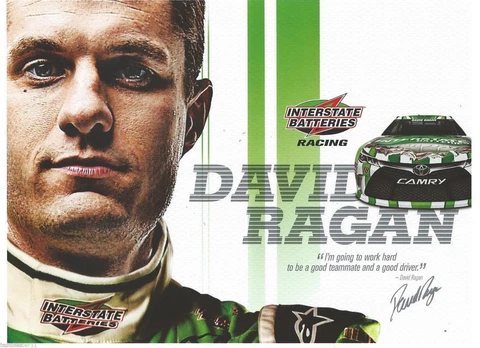 2015 DAVID RAGAN "INTERSTATE BATTERIES GIBBS" #18 NASCAR SPRINT CUP POSTCARD Cover