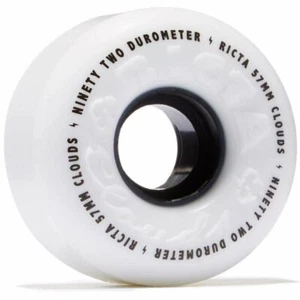 Ricta Clouds Skateboard Wheels 92a White Black 52mm - Picture 1 of 1