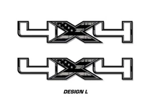4x4 Off Road Truck Bed Decal Set Fits: Ford F150 Raptor Stickers 16"x5" SUBD - Picture 1 of 2
