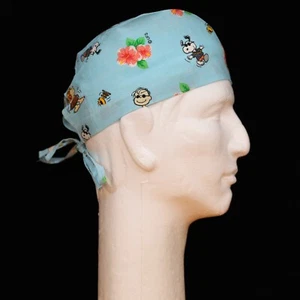 Peanuts Gang Characters Hawaiian theme scrub hat - Picture 1 of 1