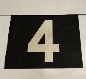 4 - Vintage Linen Bus Blind Number Birthday Gift 11” Wide (428) - Picture 1 of 8