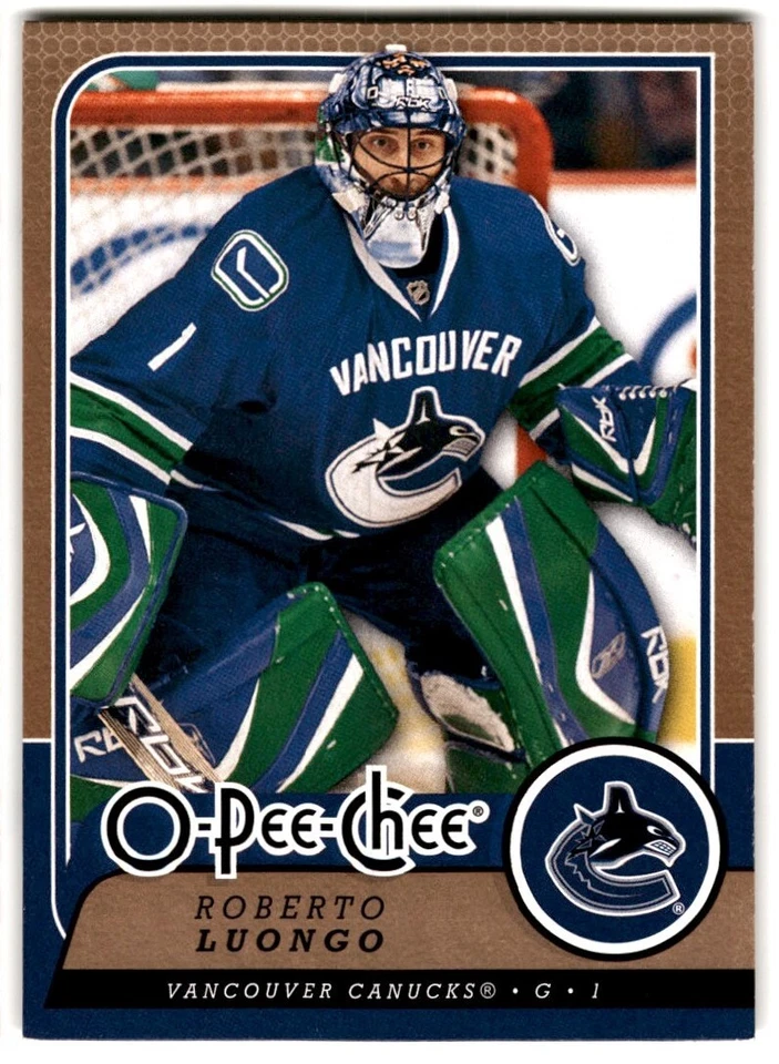 2008-09 O-Pee-Chee Roberto Luongo #184 Vancouver Canucks - Image 1 of 2