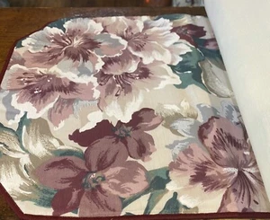 Set Of 4 Floral Placemats One Sided - Picture 1 of 4