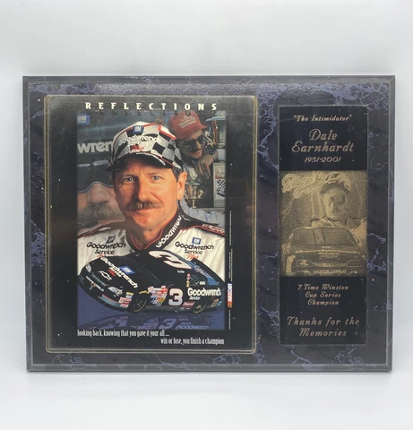 Nascar Reflections Dale Earnhardt The Intimidator Wall Hanging Plaque Cover