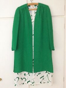 Green/white dress & coat Size 12 by Gold Label Occasion Mother of the Bride