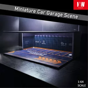Diorama 1/64 Car Garage Model City Street Car Showroom Scene Building Model Toy - Picture 1 of 15