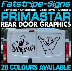 passend für Nissan Primastar Surfen Surfen Shaka Hand Camper Van Aufkleber Grafik - Bild 1 von 2