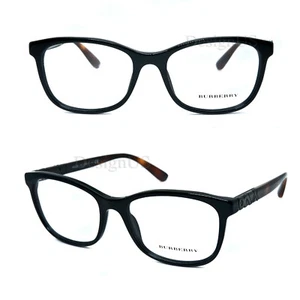 Burberry B 2242 3001 Black Havana size 53/17/140 Eyeglasses Made in Italy - New - Picture 1 of 7