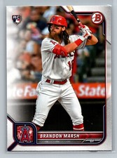 2022 Bowman Brandon Marsh ROOKIE CARD #81 - Los Angeles Angels