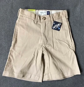 GAP GapKids NWT Khaki School Uniform Chino Shorts Stain Resist - sz 6 Years Slim - Picture 1 of 3