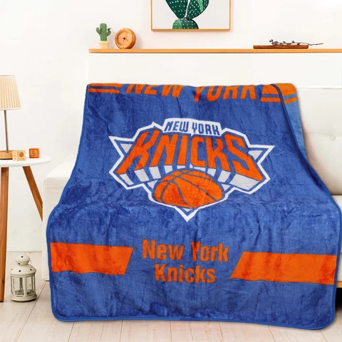 Northwest NBA New York Knicks Legion Raschel Throw, 50" x 60" Cover