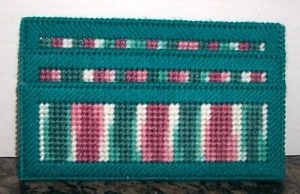 NEW Handmade 5x8 Two Compartment Magnetic Organizer Teal Pink White - Picture 1 of 1