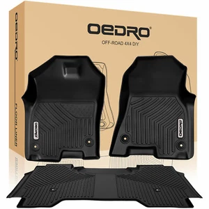 Floor Mats for RAM 1500 2019-2024 Crew Cab All Weather Front Rear Floor Liners - Picture 1 of 8