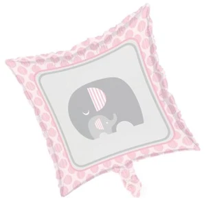 Little Peanut Girl Metallic Foil Balloon Pink Elephant Baby Shower - Picture 1 of 1