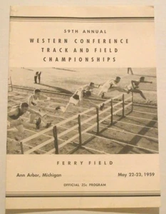 Programa de 1959 CAMPEONATOS DE PISTA DE LA CONFERENCIA OESTE Michigan WILLIE MAY - Imagen 1 de 10