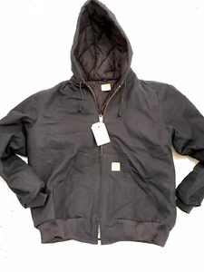 $165 CARHARTT Men’s Puffer Canvas Jacket Hooded Zipper NWT M Medium - Picture 1 of 10