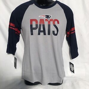 Nike NFL New England Patriots Gray Nike 3/4 Quart Sleeve Shirt Women's Sz M