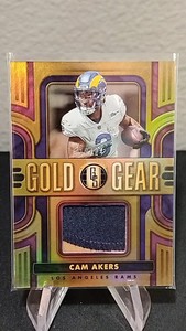 2023 Panini Gold Standard Cam Akers Gold Gear Patch 18/24