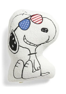 Peanuts Snoopy American Flag Sunglasses 4th Of July Theme Decorative Pillow NEW - Image 1 of 3