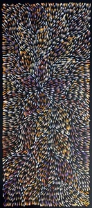 Roseanne Morton Petyar, Authentic Aboriginal Art.Size,105cm x 45cm Medicine Leaf - Picture 1 of 6