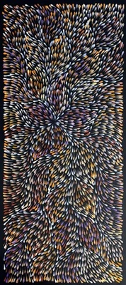 Roseanne Morton Petyar, Auténtico Arte Aborigen. Tamaño, 105cm x 45cm Hoja Medicinal Foto 1 de 4