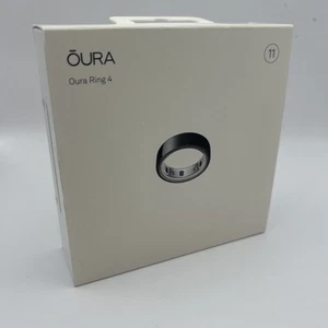 Oura Ring Gen 4 - Black - Size 11 - BRAND NEW SEALED - Fast Free Shipping - Picture 1 of 6
