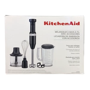 KitchenAid Corded Variable-Speed Hand Blender with Accessories, 6-Piece Set - Picture 1 of 2