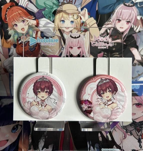 Hololive Ichiban Kuji Wedding Dress Style Button Badge - Houshou Marine v1 - Picture 1 of 1
