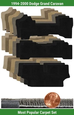 Juego de alfombrillas Ultimat personalizadas para Dodge Grand Caravan 1994-2000 (3 piezas) #K4H Foto 1 de 4
