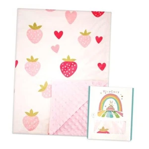 Baby Blanket for Girls Boys Unisex Neutral 30x40 Inch (Pack of 1) Strawberry - Picture 1 of 8