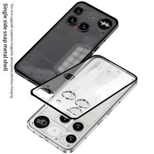 Pour Rien Téléphone (3), Coque Arrière Acrylique Pare-chocs Métal Magnétique Hybride - Photo 1 sur 14