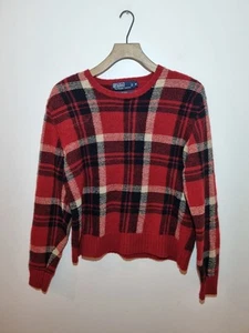 Polo Ralph Lauren Elbow Patch Jumper Size Medium UK 12 - Picture 1 of 15