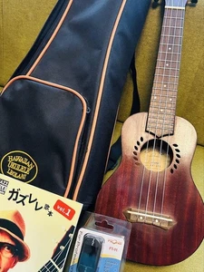 Leorani Long Neck Soprano Ukulele Lm-2Sl Mahogany With Sheet Music Tuner - Picture 1 of 12