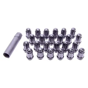 Black Chrome Cone Seat Small Diameter Acorn Lug Nut Fits 1989-1992 Eagle Premier - Picture 1 of 1