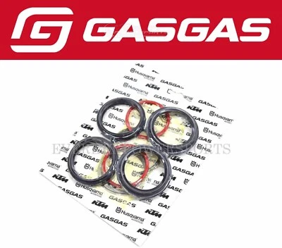 Fork Oil Dust Seals Kit 21-23 MC EC EX SM ES 250-700 OEM GasGas WP 48mm #D263 C - Image 1 of 4