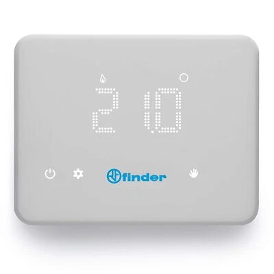 Finder BLISS Cronotermostato Connesso Comandabile Da App Wi-fi Bianco Mod.1C9190