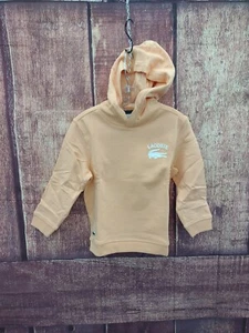 Lacoste Unisex Kid Peach Hoodie Size 4Y - Picture 1 of 9