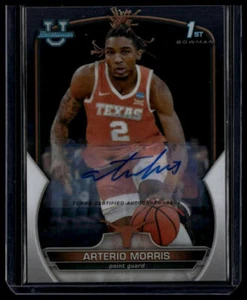 2022-23 Bowman University Chrome #45 Arterio Morris 1st Chrome Prospect Auto - Picture 1 of 2