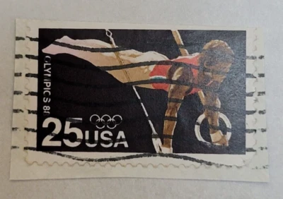 U.S. Postage Stamp ~ 88' Summer Olympics ~ c.1988 ~ 25¢ Stamp ~ Used/Posted ~ 03 - Image 1 of 4
