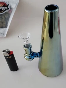 Tru Stoner® Glass Bong Colored Glass Water Pipe Smoking Pipe Beaker 14MM Bowl - Picture 1 of 1
