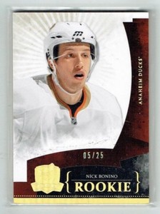 10-11 UD Upper Deck The Cup  Nick Bonino  /25  Gold Spectrum  Rookie