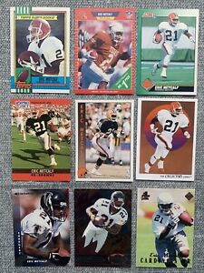 Rare Eric Metcalf Cleveland Browns Texas Longhorns 9-card lot w/ 1989 Rookie